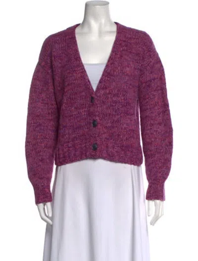 Pre-owned Xirena Alpaca V-neck Sweater In Purple