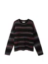Xirena Anders Pullover Sweater In Black Ombre In Multi