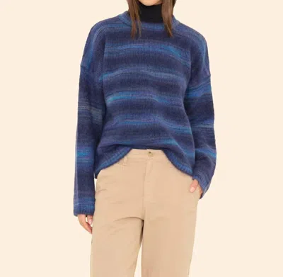 Xirena Anders Sweater In Navy Ombre In Blue
