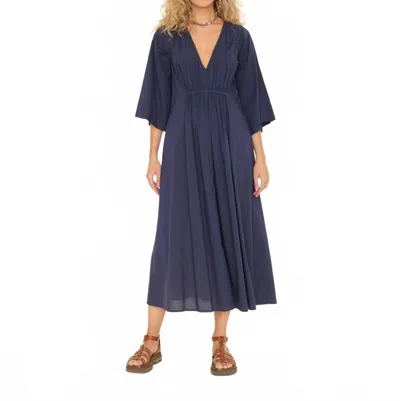 Xirena Angela Midi Dress In Navy In Blue