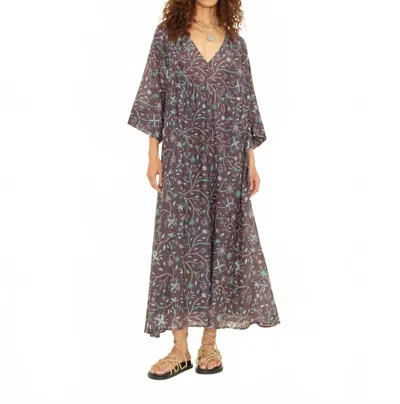 Xirena Angela V-neck Dress In Graphite Mint In Multi