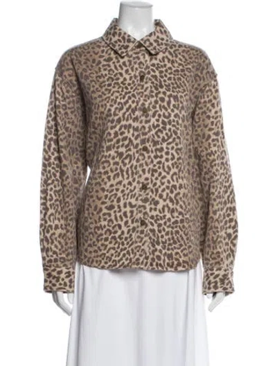 Pre-owned Xirena Animal Print Jacket In Neutral