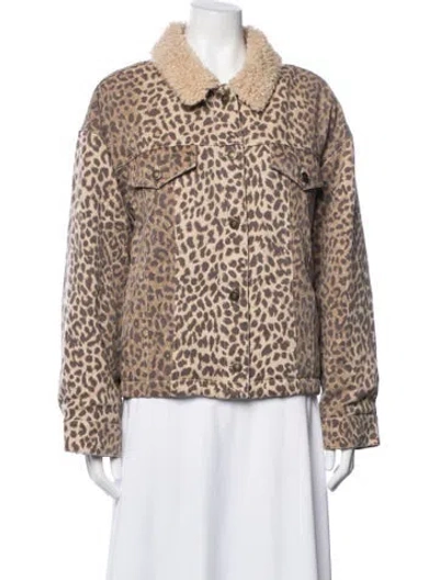 Pre-owned Xirena Animal Print Jacket In Neutral