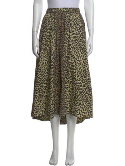 Pre-owned Xirena Animal Print Midi Length Skirt In Multi