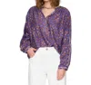Xirena Arden Top In Royal Brown In Multi