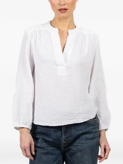 Xirena Arielle Long-sleeve Blouse In White