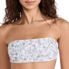 Xirena Arlo Bandeau Top In White Blossom In Multi