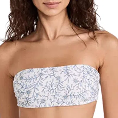 Xirena Arlo Bandeau Top In White Blossom In Multi