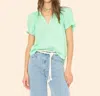 Xirena Astryde Puff Sleeve Top In Pistachio In Green