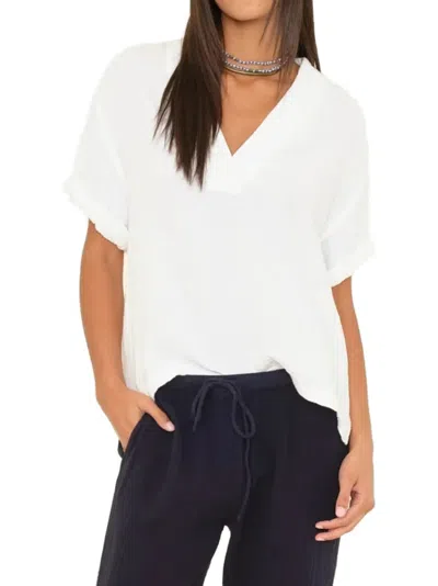 Xirena Avery Crinkled-texture Top In White