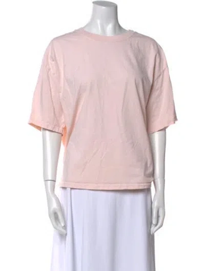 Pre-owned Xirena Bateau Neckline Short Sleeve T-shirt In Pink