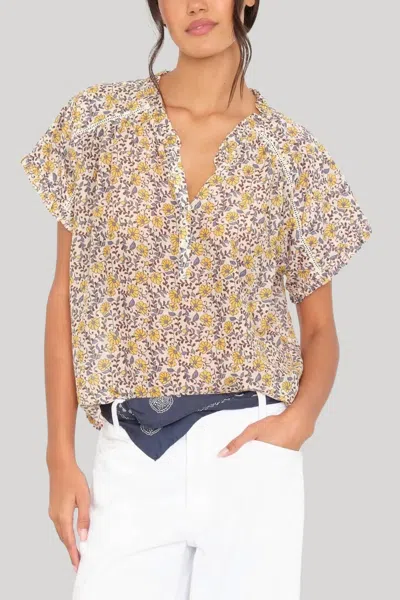 Xirena Baylee Floral Top In Sun Petals Yellow In Multi