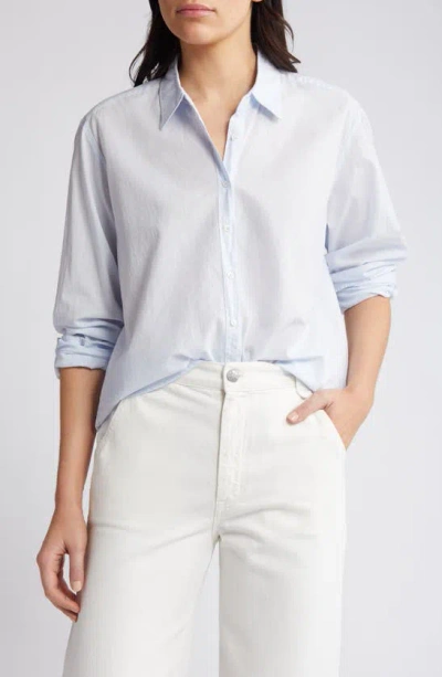 Xirena Beau Cotton Button-up Shirt In Skylight