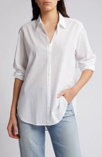 Xirena Beau Cotton Button-up Shirt In White