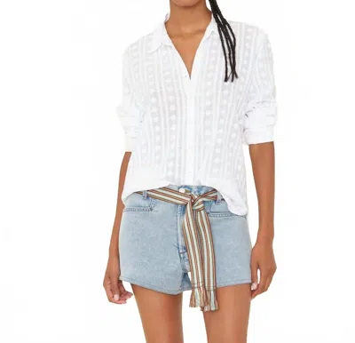 Xirena Beau Embroidered Shirt In White