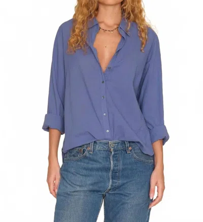 Xirena Beau Long Sleeve Shirt In Marlin Blue In Multi