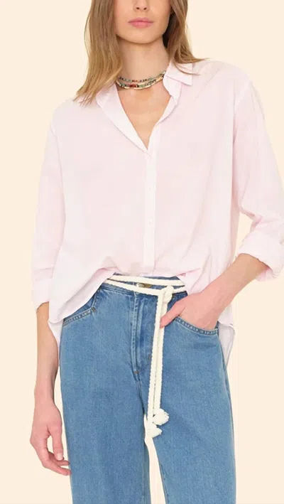 Xirena Belle Button-front Shirt In Pale Rose In Pink