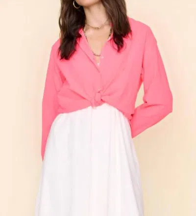 Xirena Beau Shirt In Neon Pink