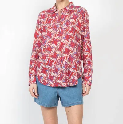 Xirena Beau Shirt In Ruby Petal In Multi