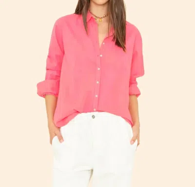 Xirena Beau Shirt In Sun Kiss Coral In Pink