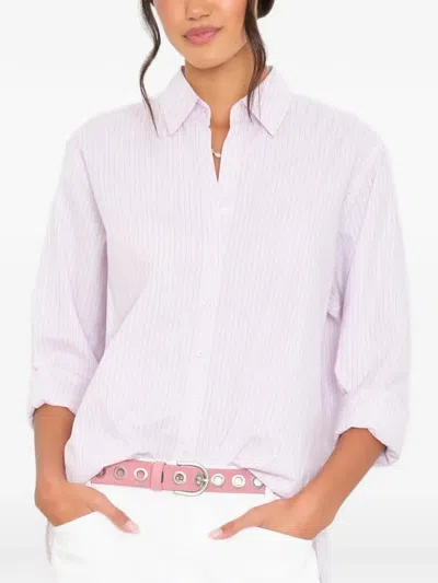 Xirena Beau Striped Shirt In Pink