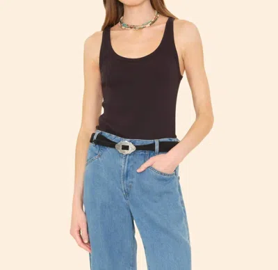 Xirena Beck Soft Tank In Black In Brown