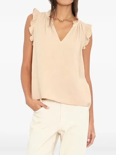 Xirena Bex Ruffled Top In Orange