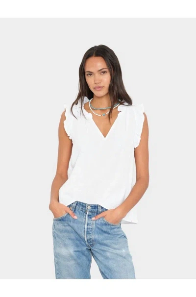 Xirena Bex Top In White Gauze