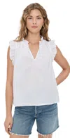 Xirena Bex V-neck Top In Skylight In White