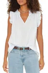 Xirena Bex V-neck Top In Skylight In White