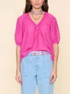 Xirena Blythe Top In Star Ruby In Pink