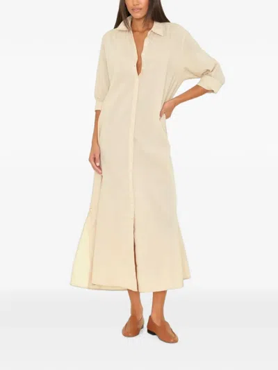Xirena Boden Cotton-poplin Maxi Dress In Neutral