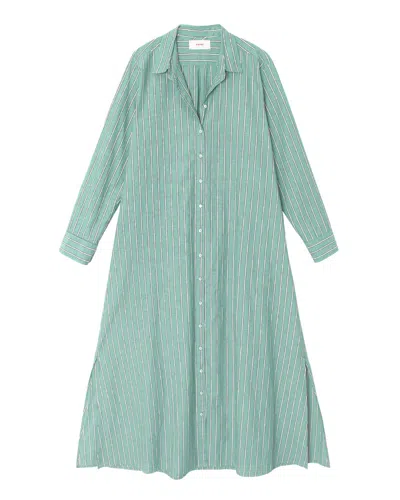 Xirena Boden Dress Cilantro Stripe In Green