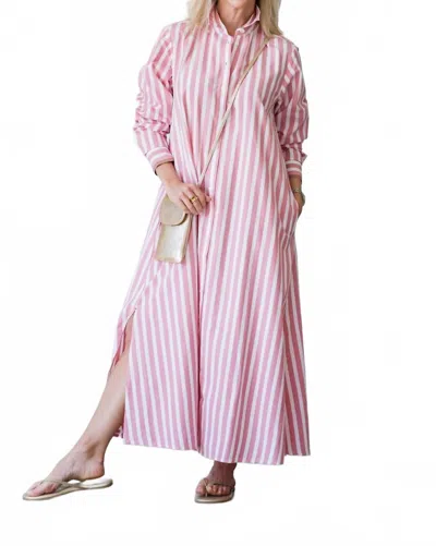 Xirena Boden Dress In Rosebud Stripe In Pink