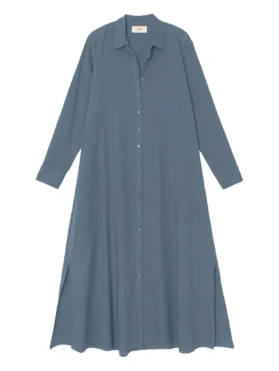 Xirena Boden Midi Shirt Dress In Blue