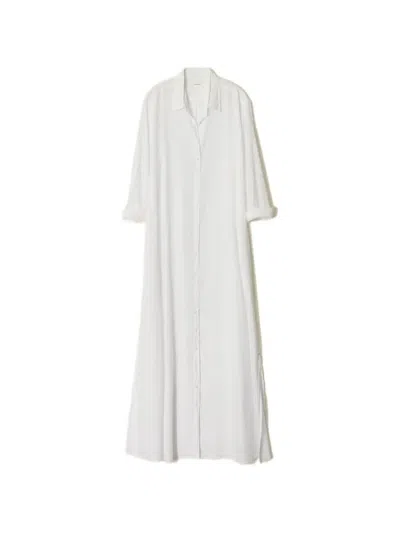 Xirena Boden Shirt Maxi Dress In White