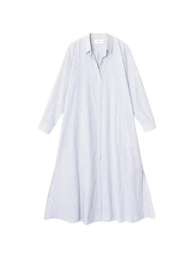 Xirena Boden Striped Shirt Dress In White
