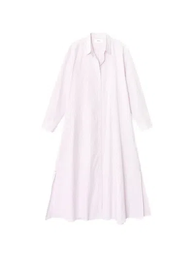 Xirena Boden Striped Shirt Midi Dress In Pink