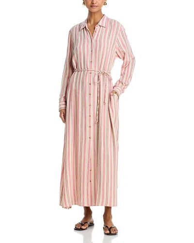 Xirena Bowen Shirt Dress In Pink