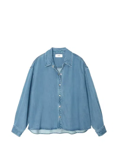 Xirena Boxy Shirt In Blue