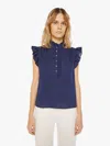 XIRENA BRENNA TOP NAVY IN BLUE - SIZE X-LARGE