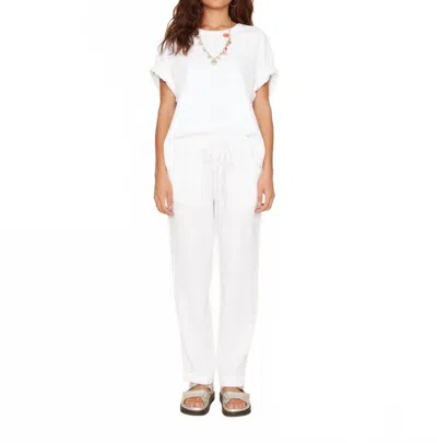 XIRENA BRINKLEY COTTON PANTS IN WHITE