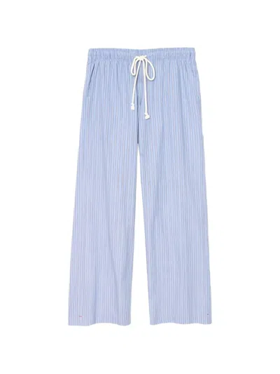 Xirena Brinna Striped Drawstring Trousers In Blue