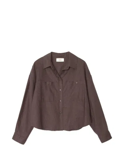 Xirena Brittan Patch-pocket Shirt In Brown