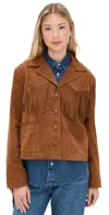 Xirena Bronco Suede Jacket Mustang In Brown