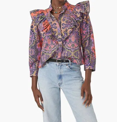 Xirena Callie Top In Black Opal In Multi