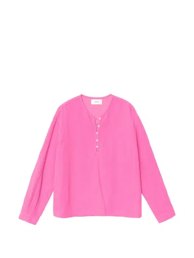 Xirena Cara Long-sleeve Blouse In Pink