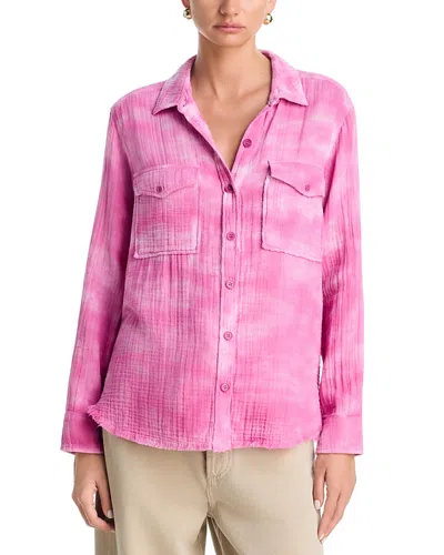 Xirena Carol Textured Shirt In Pink