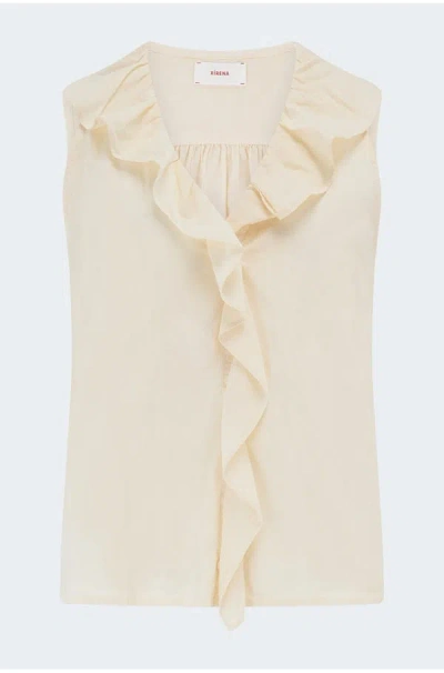 Xirena Casara Top In Oysterette In Yellow