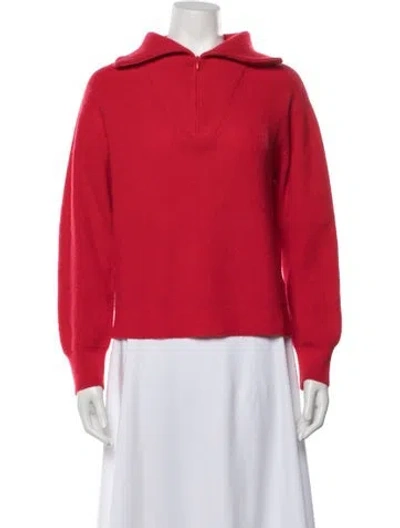 Pre-owned Xirena Cashmere Crew Neck Sweater In Red